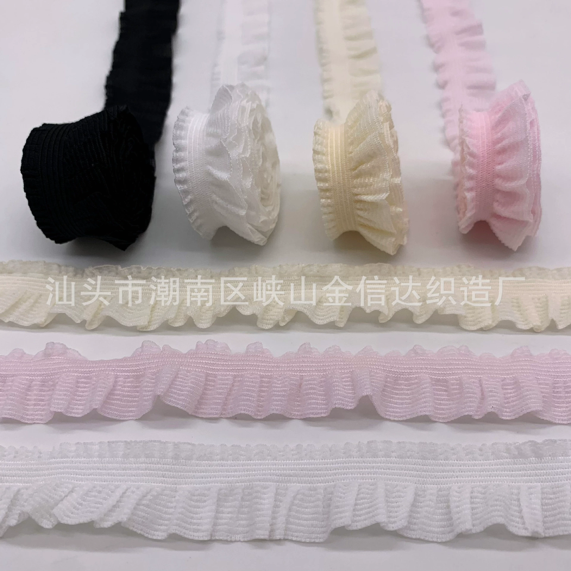 22 мм имитация хлопка, ткань с цветком гриба, детская одежда, односторонняя резинка для гриба, легкая шелковая кукла, односторонняя рюша, DI