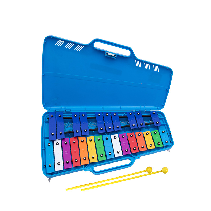25-tono percusión xilófono Orff instrumento musical Piano de aluminio pequeño campana piano niños de educación temprana juguetes kindergarten enseñanza ayudas percusión piano