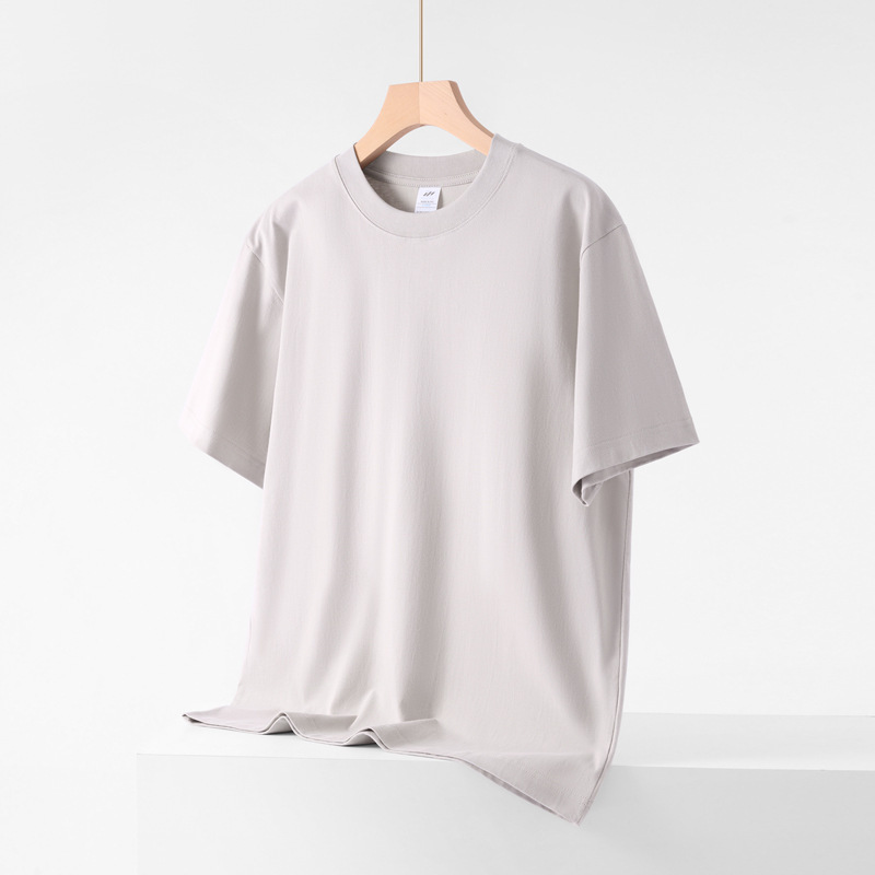 Sanhai Whale | 230g Combed Cotton Short Sleeve 20 American Loose Base T-Shirt Men's Crewneck Casual Joker Clothes