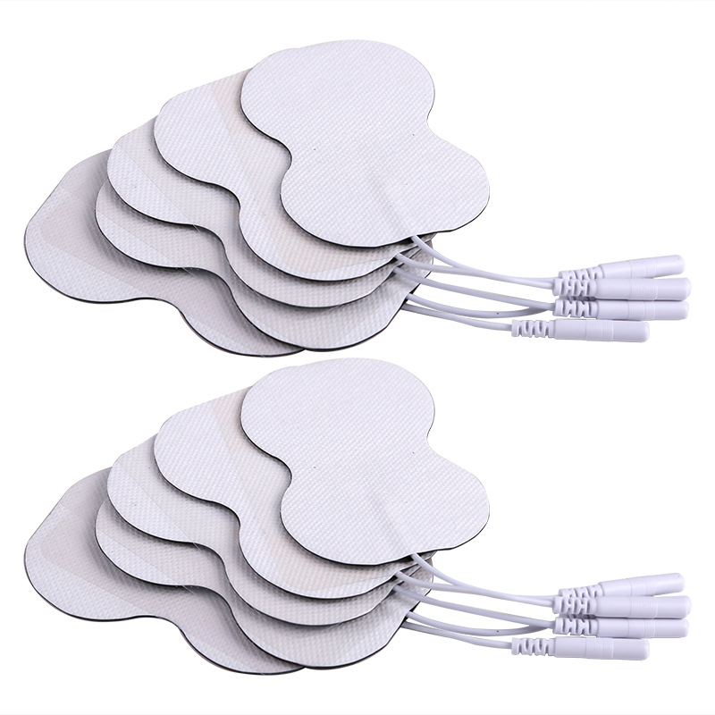 5.5x9cm pieza de electrodo de masaje tipo plomo de masaje de fisioterapia de pulso adjunto instrumento de fisioterapia de meridianos de salud