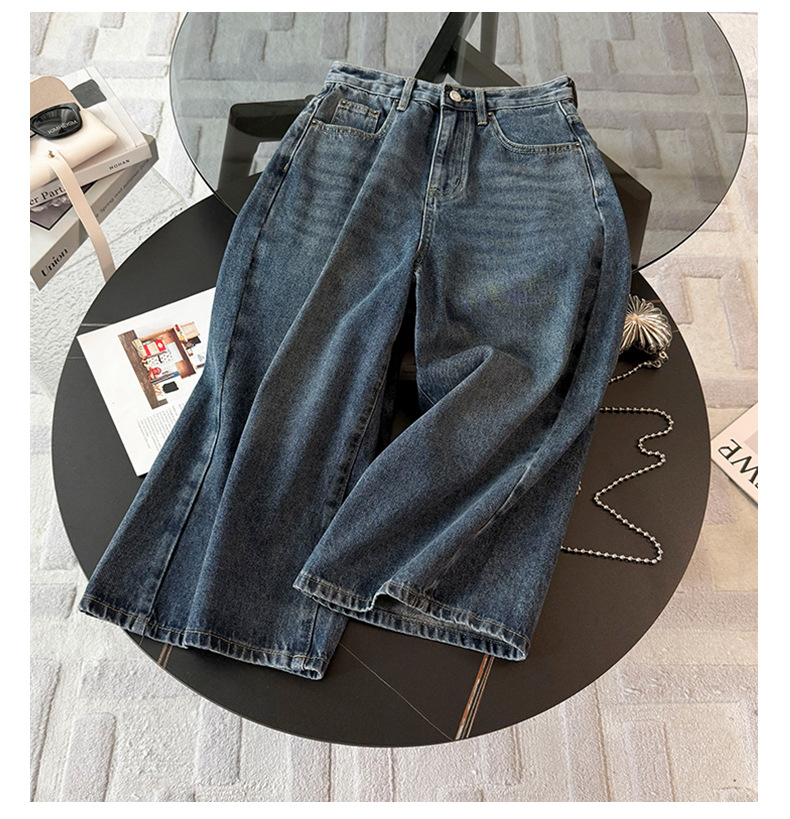 Women's Clothing Style Fashion Casual Suit For Women Summer New Round Neck Irregular Slit Design Short Sleeve Denim Shorts Two Piece Suit_ecoleips.com