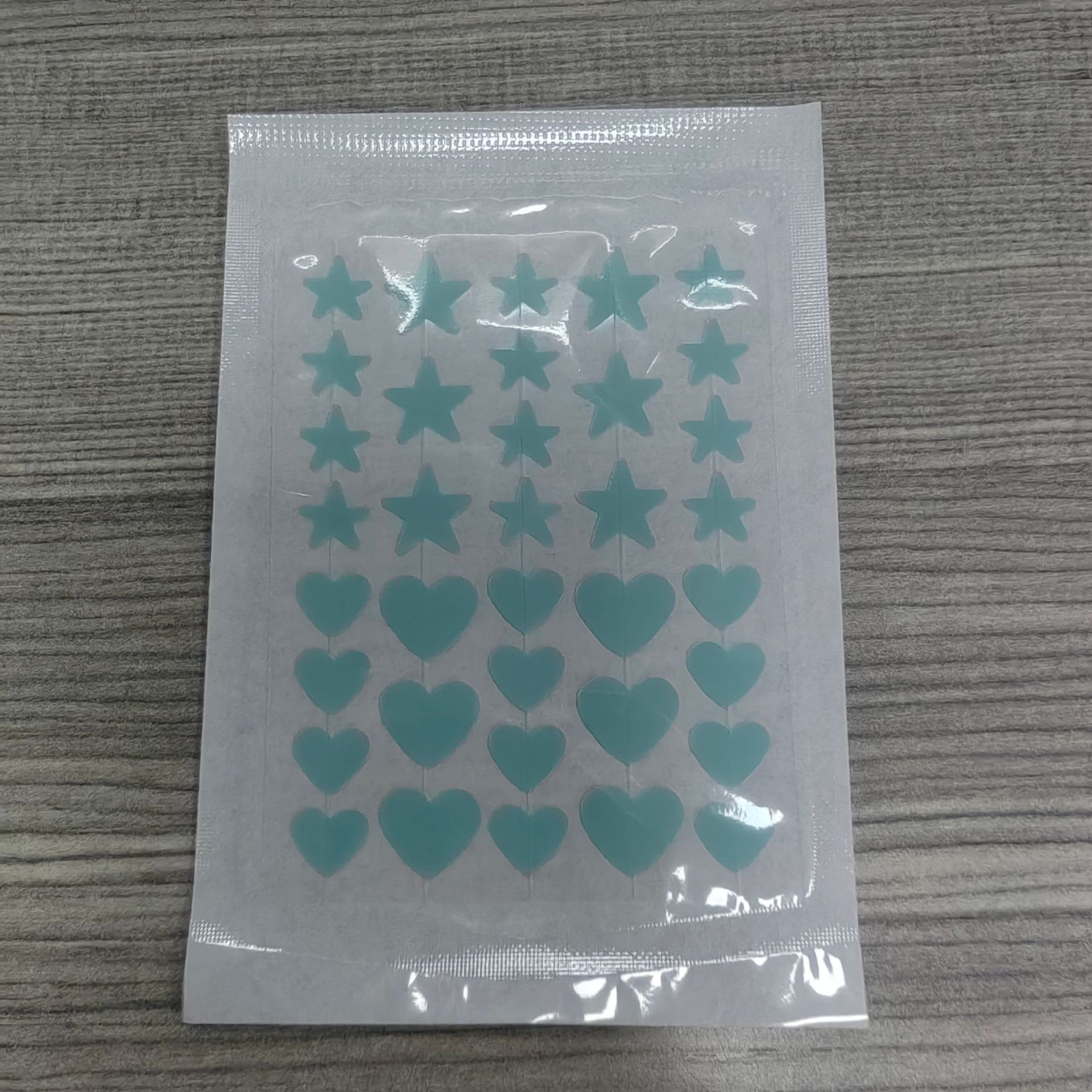 라이트 블루 하트 스타 스타일 36 캡슐/개