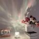 Cylindrical water ripple atmosphere lamp mood night light crystal rotating projection color bedroom bedside atmosphere small table lamp
