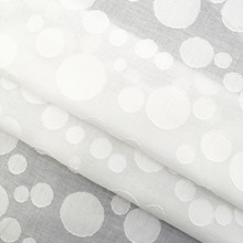 全棉大小圆圈提花剪花面料肌理衬衫连衣裙装饰布H25175