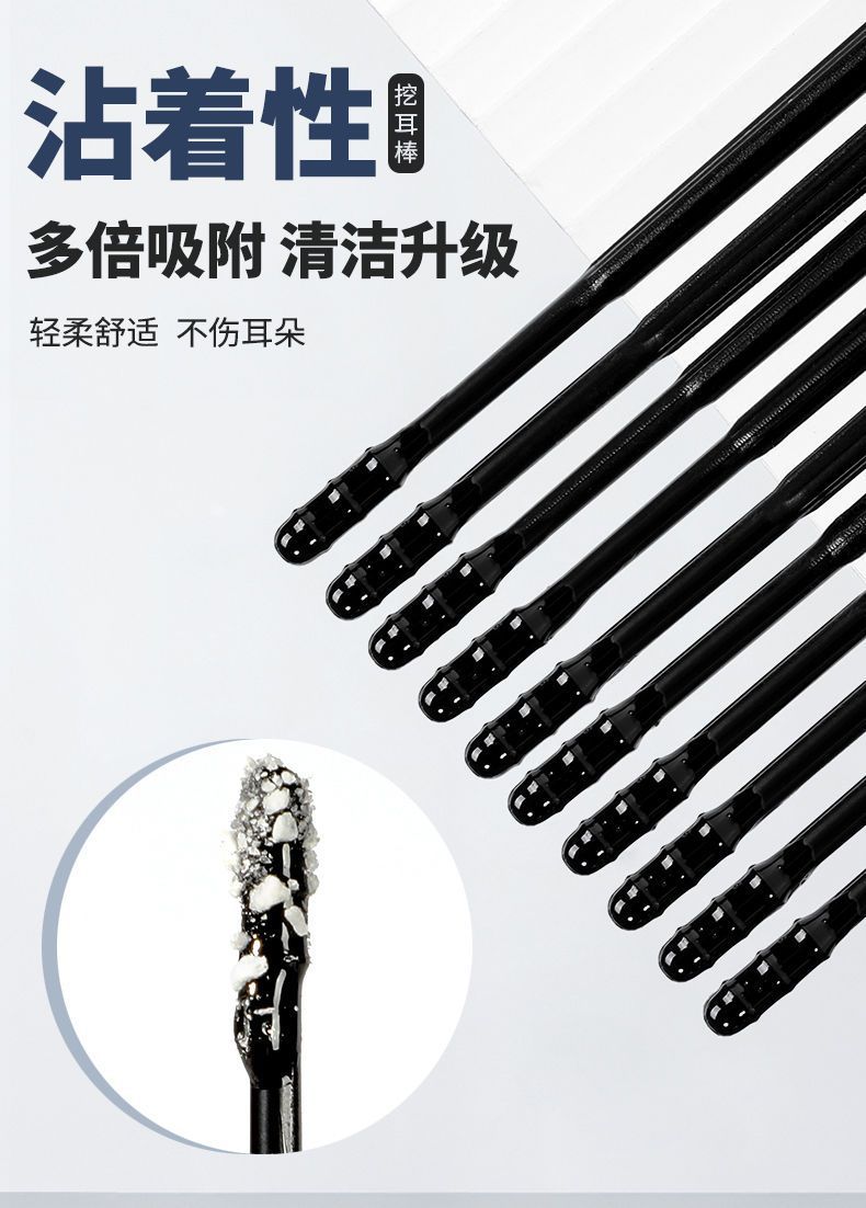 粘耳朵粘耳棒一次性摄像头家用软头掏耳朵专用棉签新款批发耳棉棒详情1