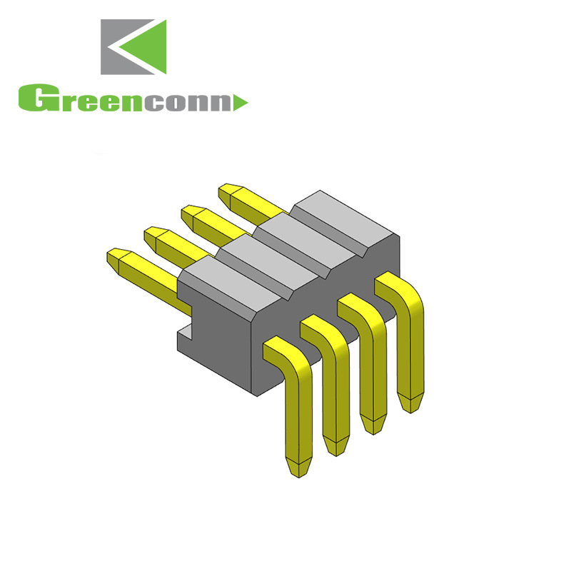格棱排针Pin距1.27mm单排塑高1.00mm排针0.40方针系列排针连接器
