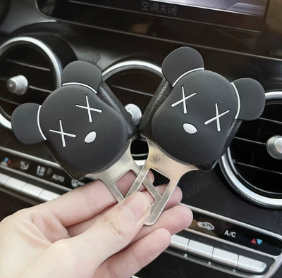 Other Automotive Interior Supplies: car holder connector car - black-violent-bear-buckle-1-pair
