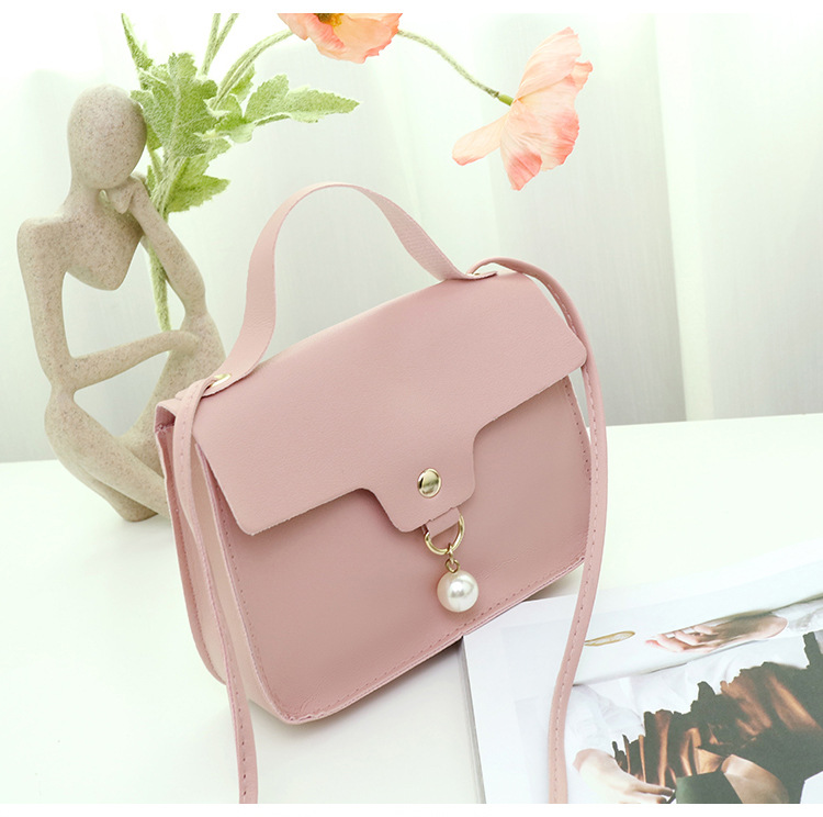 92g Weight Flip Cover Closure Type Single Shoulder Strap Strap Type Handbag Bags Type Daily Occasion Pu Leather Material Waterproof Function Women's Backpack Backpack Solid Color Pattern All Seasons Season Women'S Gender Lock clasp Design Fashion Style Square Shape Sewing Craft Small Size Women's Small All Seasons Pu Leather Fashion Handbag 11