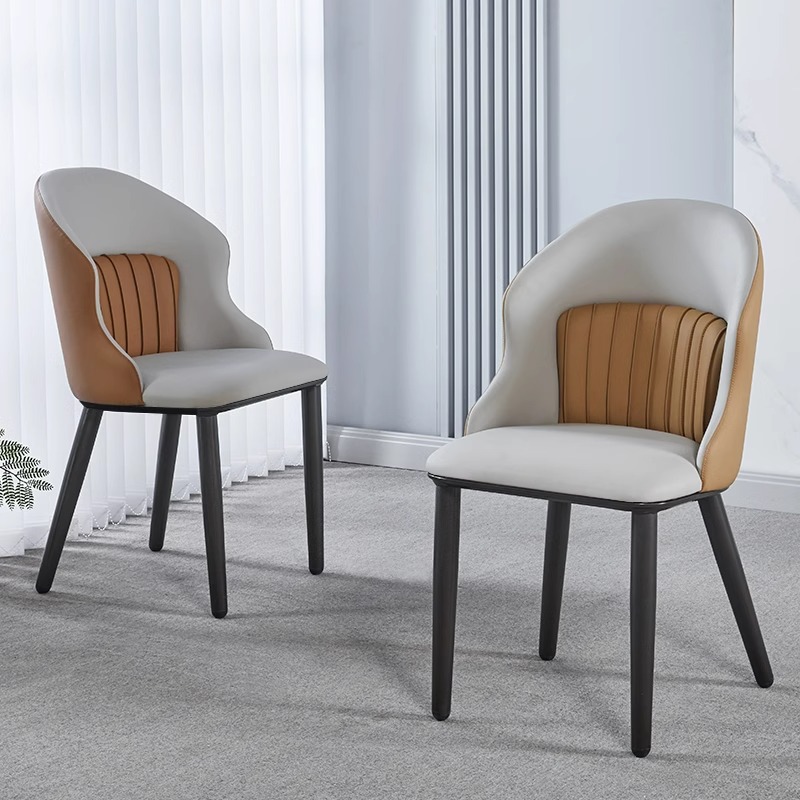 Silla de comedor moderna y simple silla de comedor de lujo ligera silla de comedor silla de mahjong confortable silla de recepción silla de hotel