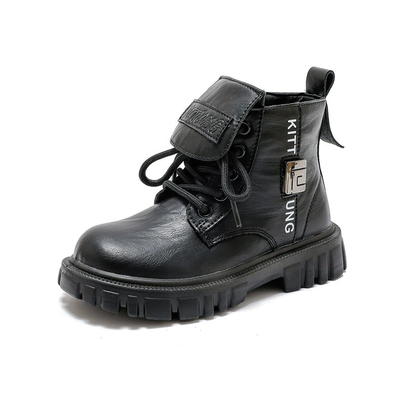 Martens, demi-season keep warm non-slip boots for boys English style, British style
