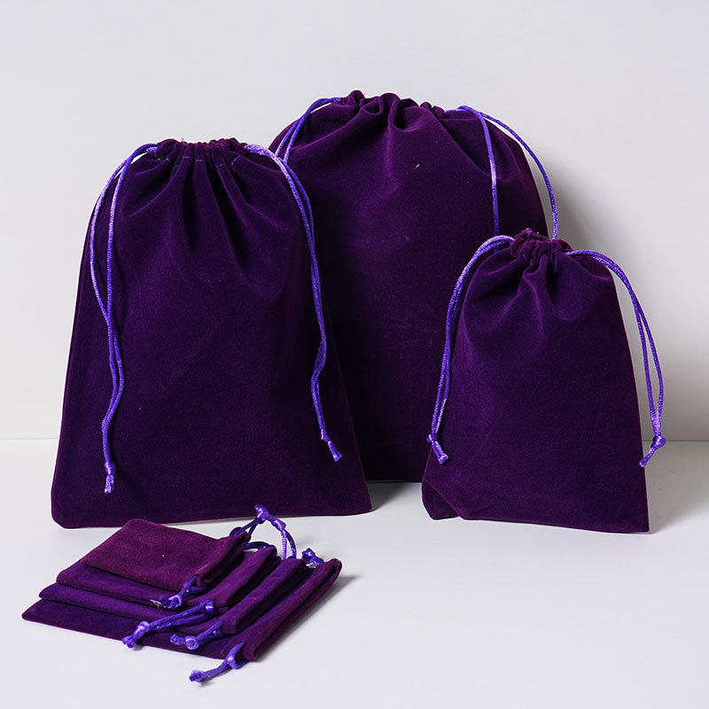 Dark purple; 5*7cm; knitting bottom velvet
