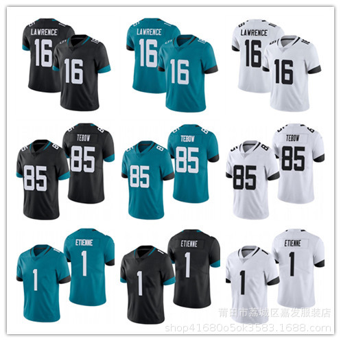 Foreign Trade Jersey Supply Jaguar Team 1# 85#16#LAWRENCE Top Scholar Embroidered Edition Legendary Second Generation Olive