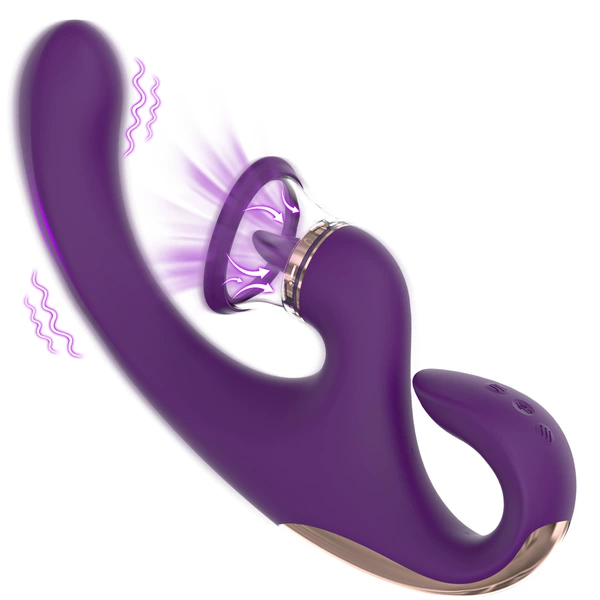 H025 Violet (tongue licking/sucking/into the body with strong shock)