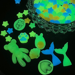 夜光火漆印章蠟粒夜光星星火漆蠟粒半透明果熒光凍創意手賬蠟封蠟