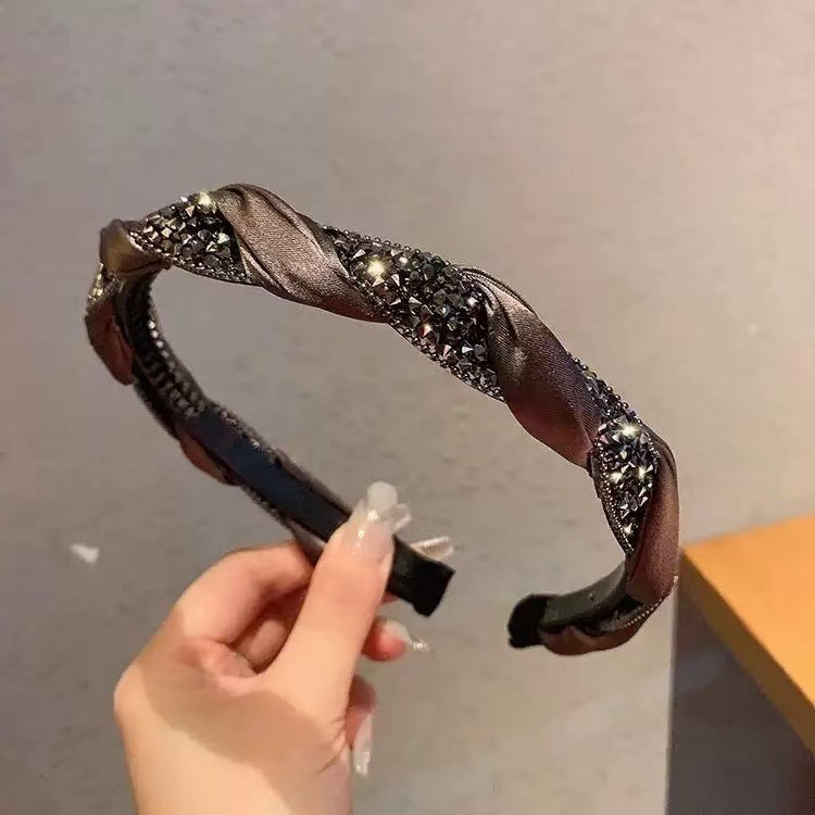 麻花头箍发饰欧美气质百搭防滑带齿发箍精致女孩高级小众设计头箍|undefined