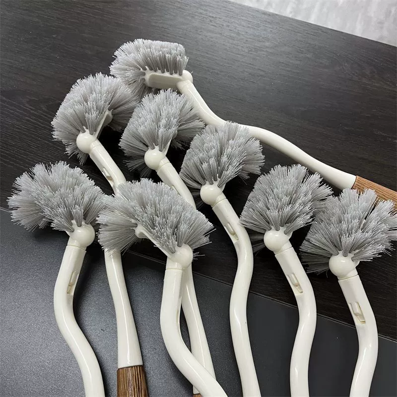 Японская щетка для унитаза S-образная длинная ручка 360 градусов без мертвого угла Щетка для унитаза Бытовая Мягкая шерстяная прочная Щетка Для Чистки унитаза