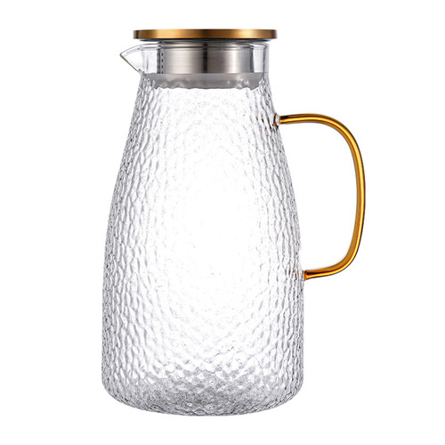 Cold kettle glass high temperature resistant cold water cup fruit teapot large capacity ice kettle herbal teapot set household cold kettle