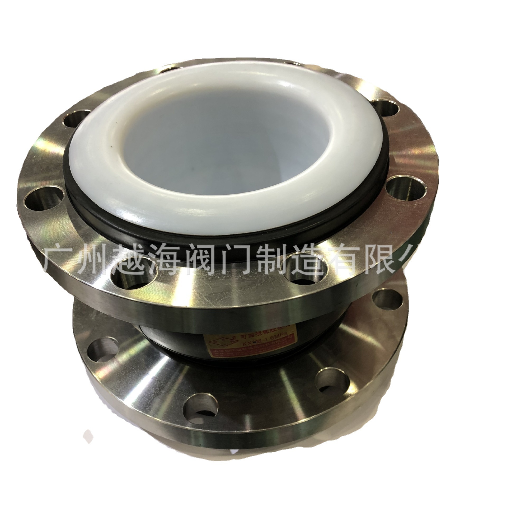 浮筒式油舱空气管头/法兰铸铁油舱透气头 法兰内衬四氟橡胶软接头