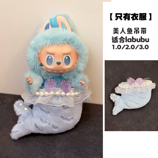 Alone mermaid suspender blue dress