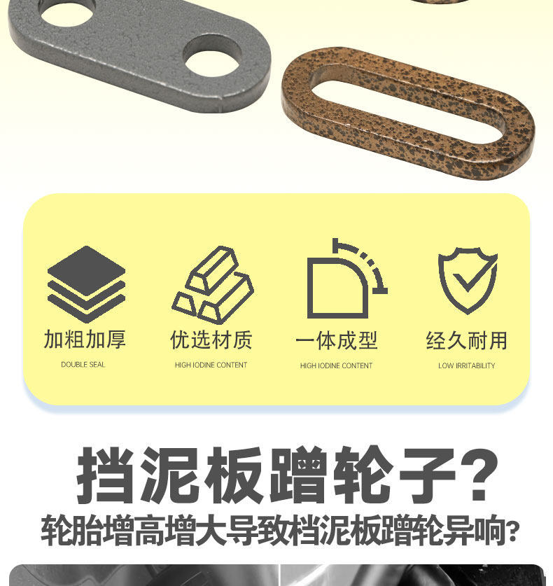 Suitable for Ninebot Electric Scooter Mudguard Heightening Bracket, Front and Rear Wheel Mudguard, Water Shield, Heightening Bracket Pad