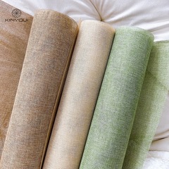 高級カラフルなリネンロールリネン素材フラワーフラワーショップ包装紙手作り DIY 素材メッシュフラワーアート装飾
