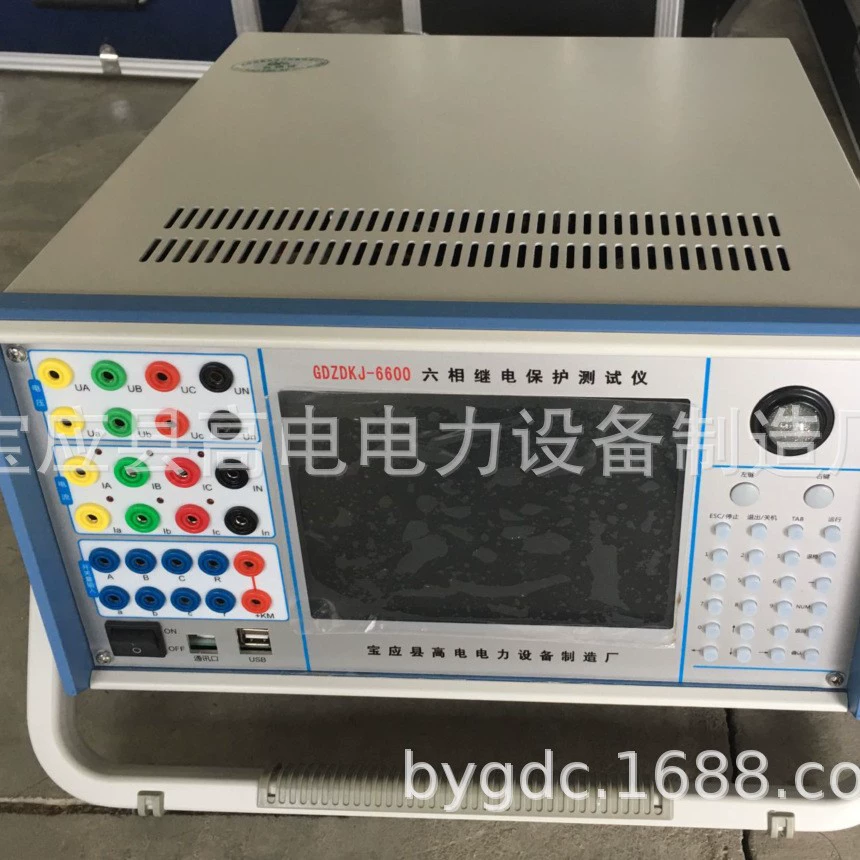 Шестистазный трехфазный тестер релейной защиты Микрокомпьютерный релейной защиты класса 0,2
