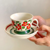 Coffee ceramics, small set, design retro afternoon tea, cup, french style