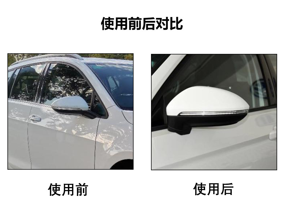 Volkswagen Suitable for Golf 7Km7 Lingdu Rearview Mirror Cover with Carbon Fiber Pattern, Forged Pattern