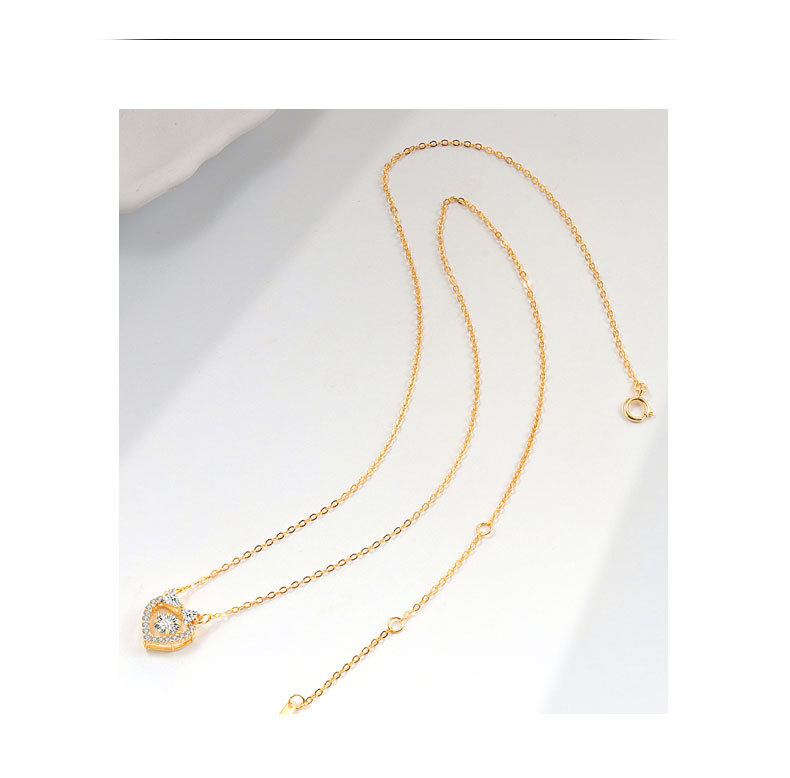 Pendant Necklace Classification 925 Sterling Silver Cable Chain Plating Heart Shape Pendant Necklace