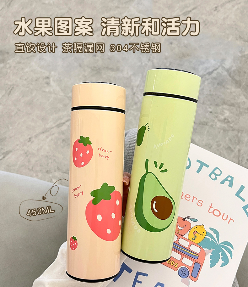 Creative, personalized and trendy insulated cups, simple and ins Japanese stainless steel water cup gifts for male and female students pic 24