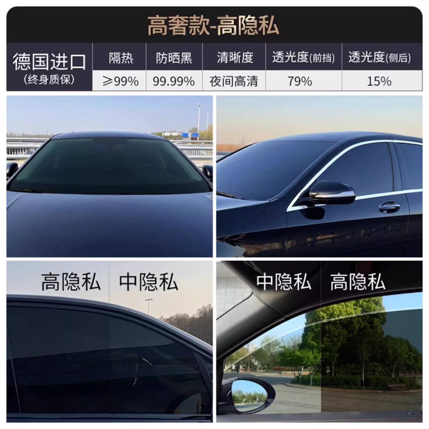 Car Film, Window Film, Solar Film, Front Windshield, Sunscreen, Heat Insulation Film, Explosion-Proof Film, Privacy Film, Full Car Film