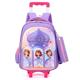 Factory wholesale pull-rod student schoolbag grade 1-3 unicorn cartoon children's shoulder bag ultra-light burden reduction schoolbag