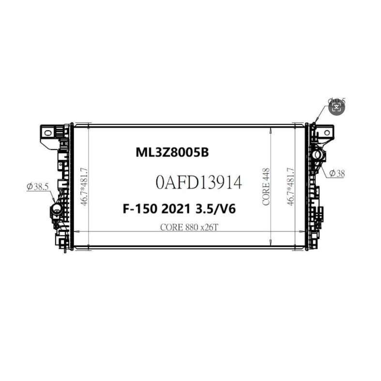 [适用于福特FORD猛禽F-150 EXPEDITON   NAVIGATOR.  13914 ML3Z80]