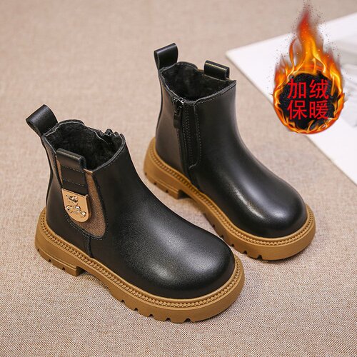 Women's Boots Ankle Boots Autumn New British Style Children's Short Boots Stylish Little Girl Baby Boots Single Boot