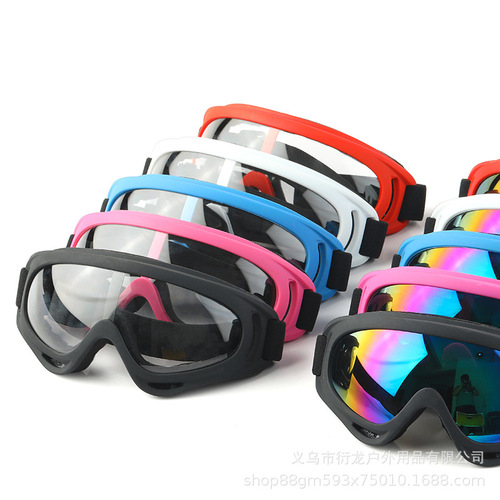Outdoor wind and sand goggles riding motorcycle sports goggles X400 fans tactical equipment ski glasses wholesale