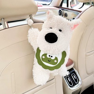 Car Paper Box, Car tissue box/set - puppy-tissue-box-green-frog-style