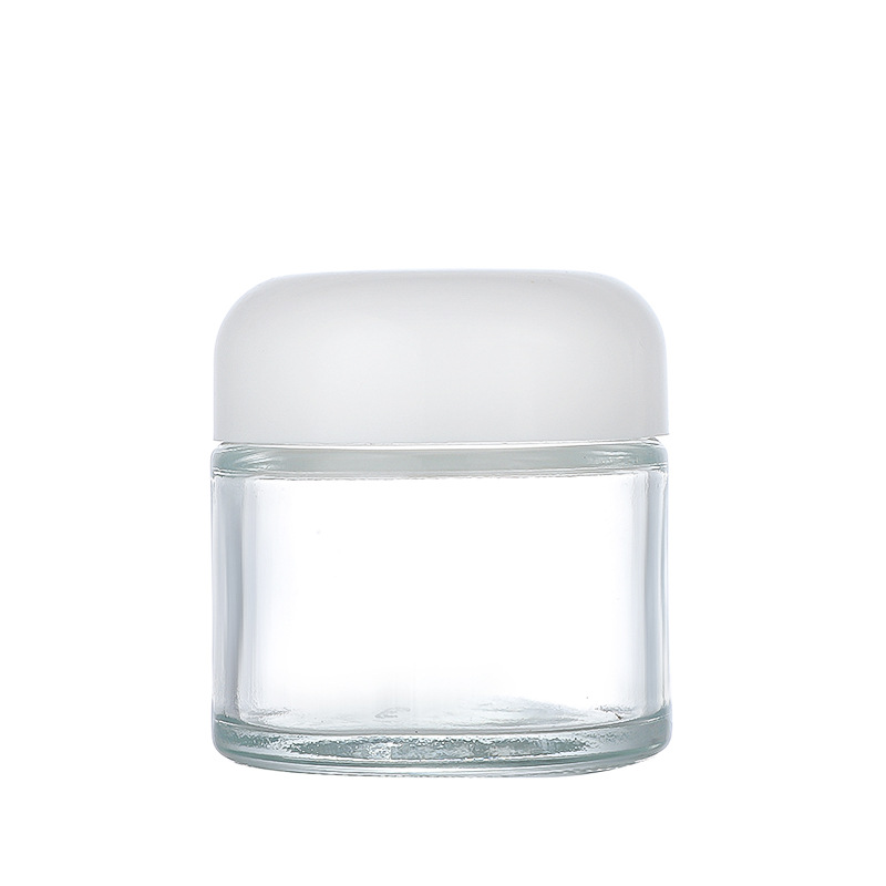 Botella para crema de ojos, botella cosmética, botella de vidrio marrón a prueba de luz para crema, botella recargable para crema facial, botella esmerilada con diseño a prueba de luz