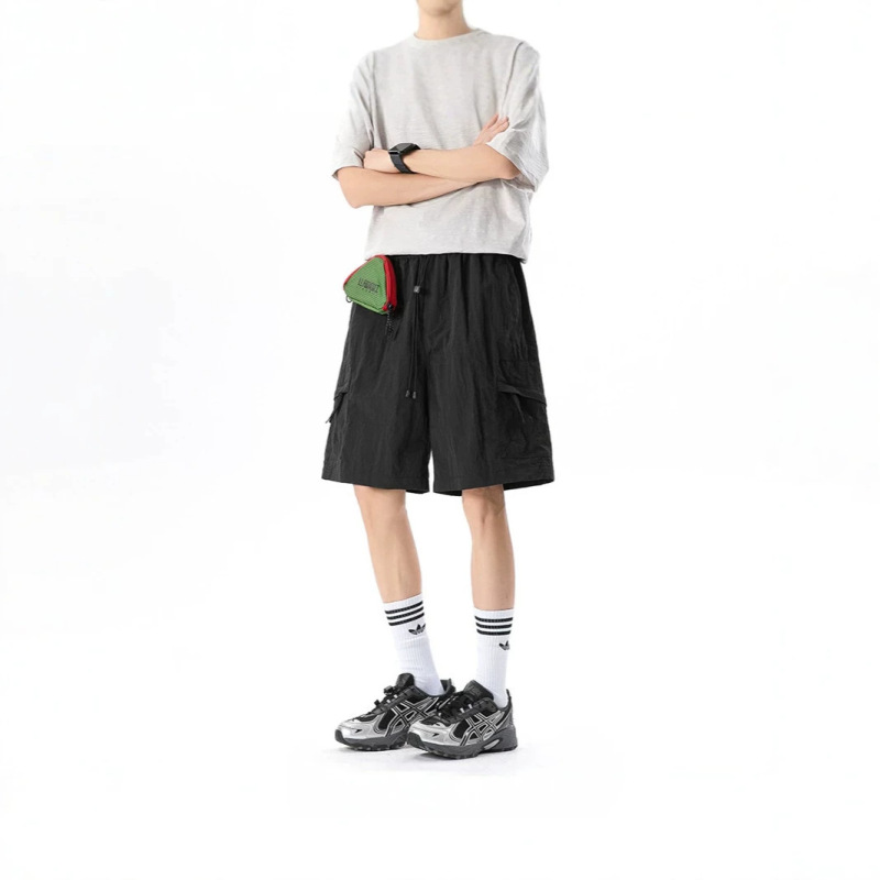 Cross-Border 2026 Summer Straight Loose Versatile Comfortable Men's Quick-Dry Ice Silk Breathable Outdoor Shorts Cross-Border 2026 Summer Straight Loose Versatile Comfortable Men's Quick-Dry Ice Silk Breathable Outdoor Shorts