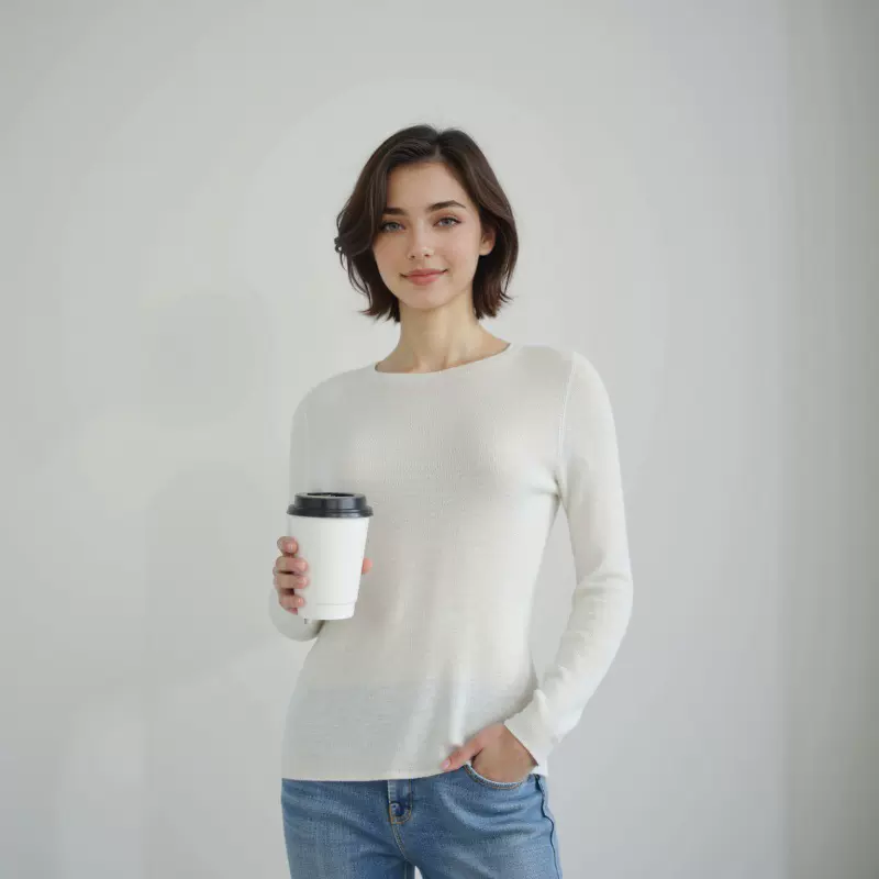 18针岛精无缝一体羊毛衫女2025年早秋新款修身保暖内搭针织打底衫