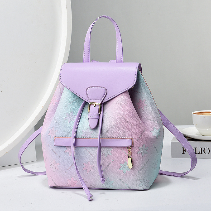 Nueva mujer de mediana edad mochila de viaje de cuero suave mochila pequeña bolsa de doble propósito mochila de gran capacidad bolsas de mujer