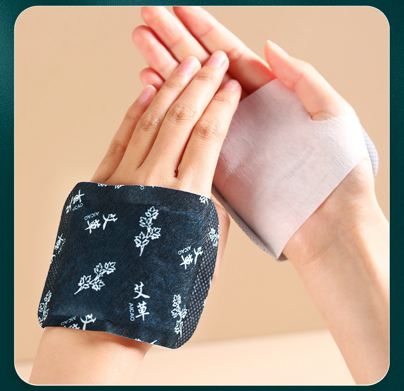Moxa Warming Patch Ai Cao Tie Herbal Heat Patch for Knees Waist Abdomen and Feet quality and texture