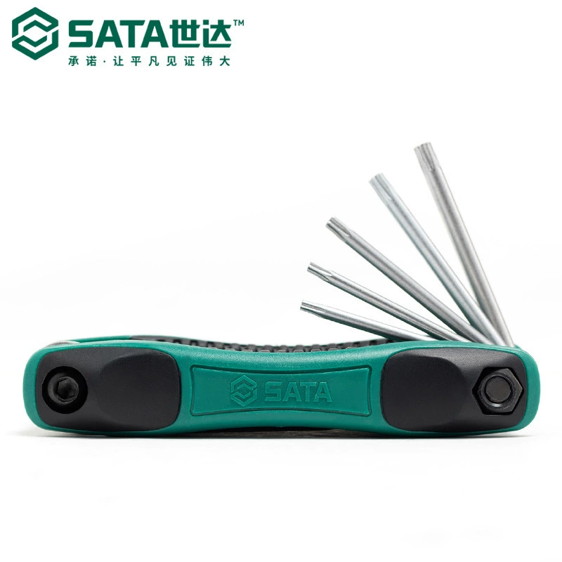 Авторизованный фирменный набор складных ключей в форме цветка SATA/Sida, 8 предметов с центральным отверстием 09123