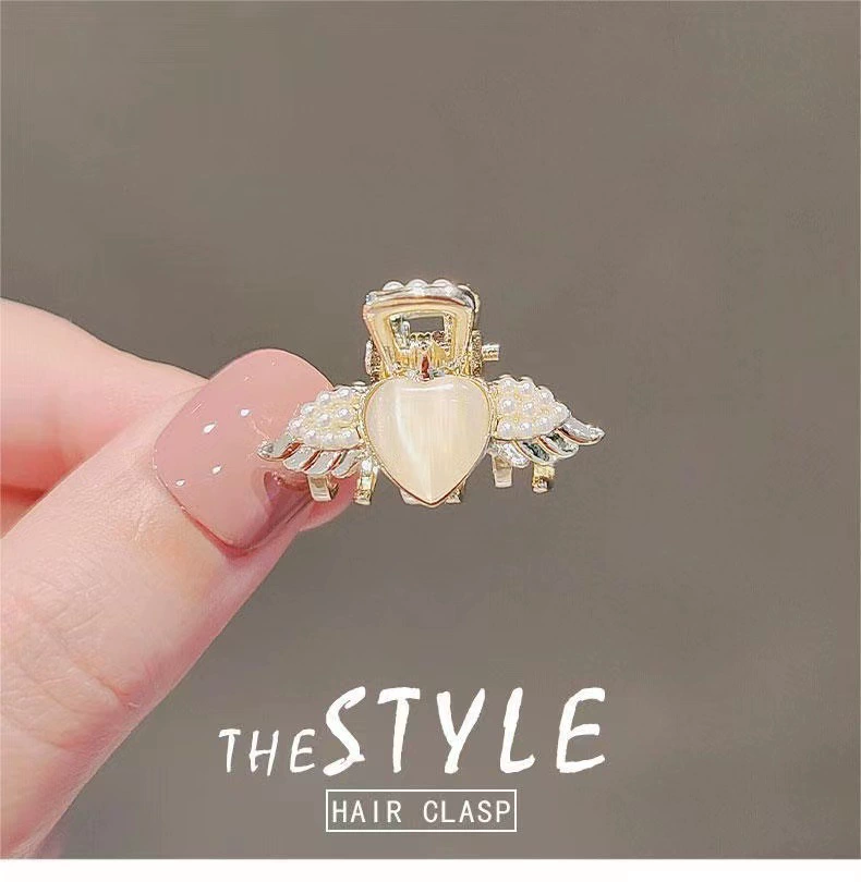 Metal crab pin, hairgrip, Korean bangs, cat's eye