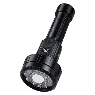 New Product Multi-Functional Outdoor Camping Flashlight, Outdoor Portable Folding Tent Camping Light, Supplementary Light, Portable (UV fənərlər) - black