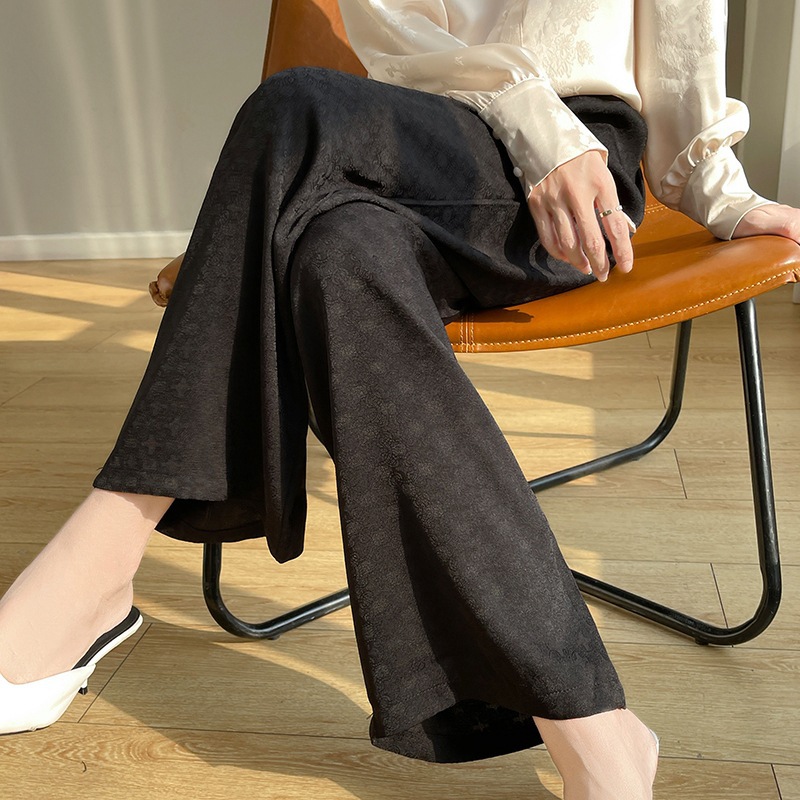 Silk summer thin elegant trousers