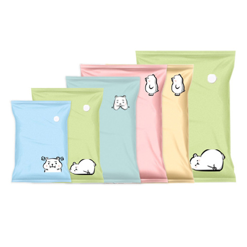 Dutuo manual-free air pump vacuum compression bag to extract clothing quilt storage student clothing down jacket 100*80