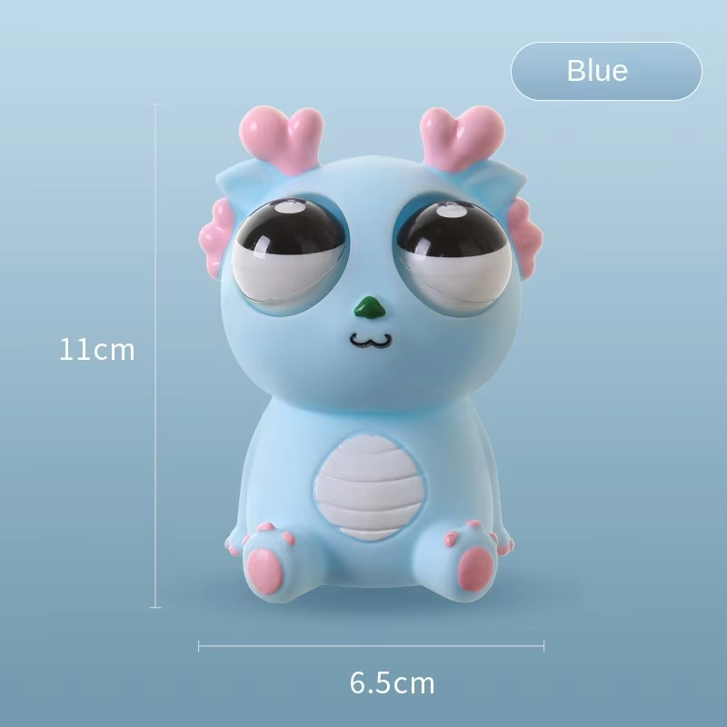 Creativo dragón de ojo pellizco juguete de descompresión extraña ventilación artefacto de descompresión juguete de muñeca de ojo pequeño dragón