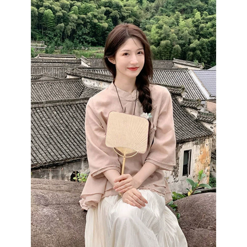 Новая китайская чайная одежда для студентов