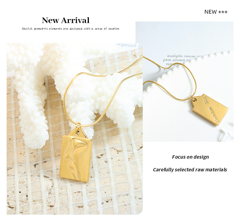 Fashion Portrait Titanium Steel Plating Pendant Necklace 1 Piece