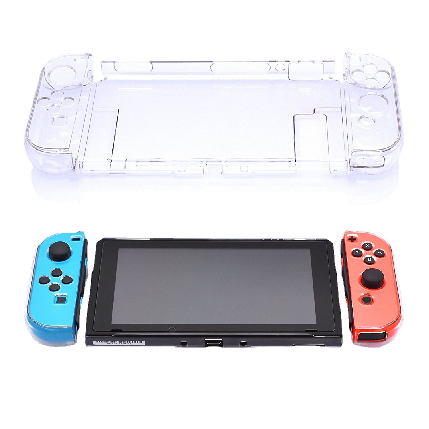 Interruptor del juego anfitrión cubierta protectora TPU esmerilado transparente split protector Shell NS accesorios suave delgada móvil Mori